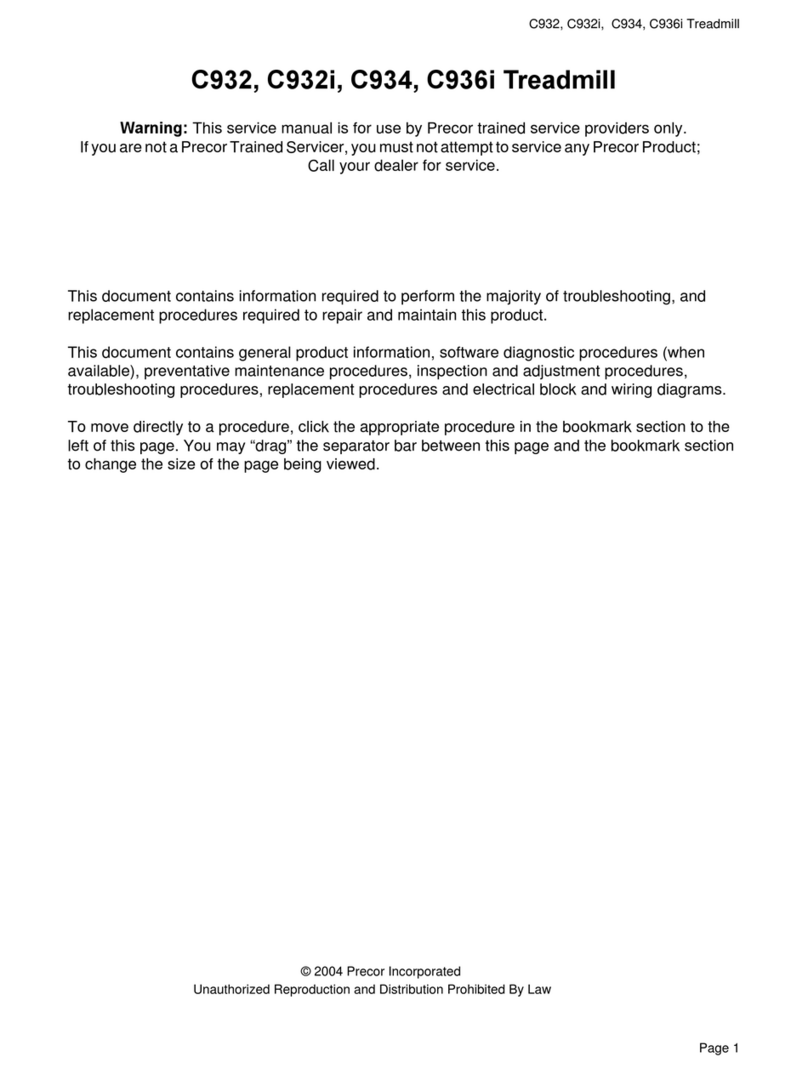 Precor C932 User manual