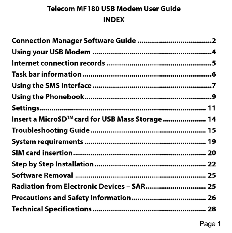 Telecom MF180 User manual Telecom MF180 User manual