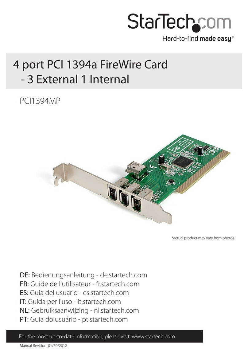 StarTech.com PCI1394MP User manual