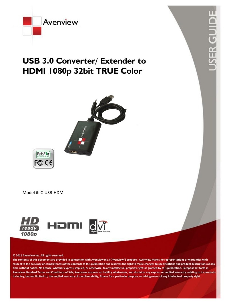 Avenview C-USB-HDM User manual Avenview C-USB-HDM User manual
