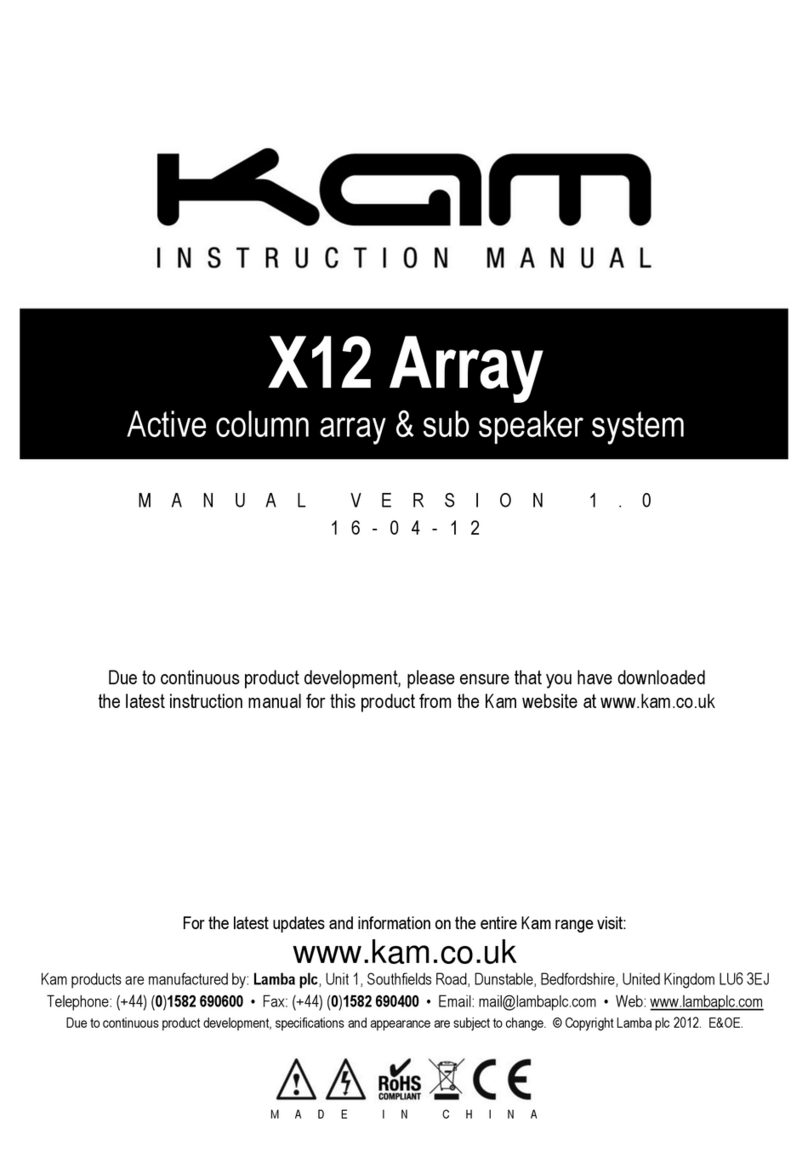 KAM X12 Array User manual KAM X12 Array User manual
