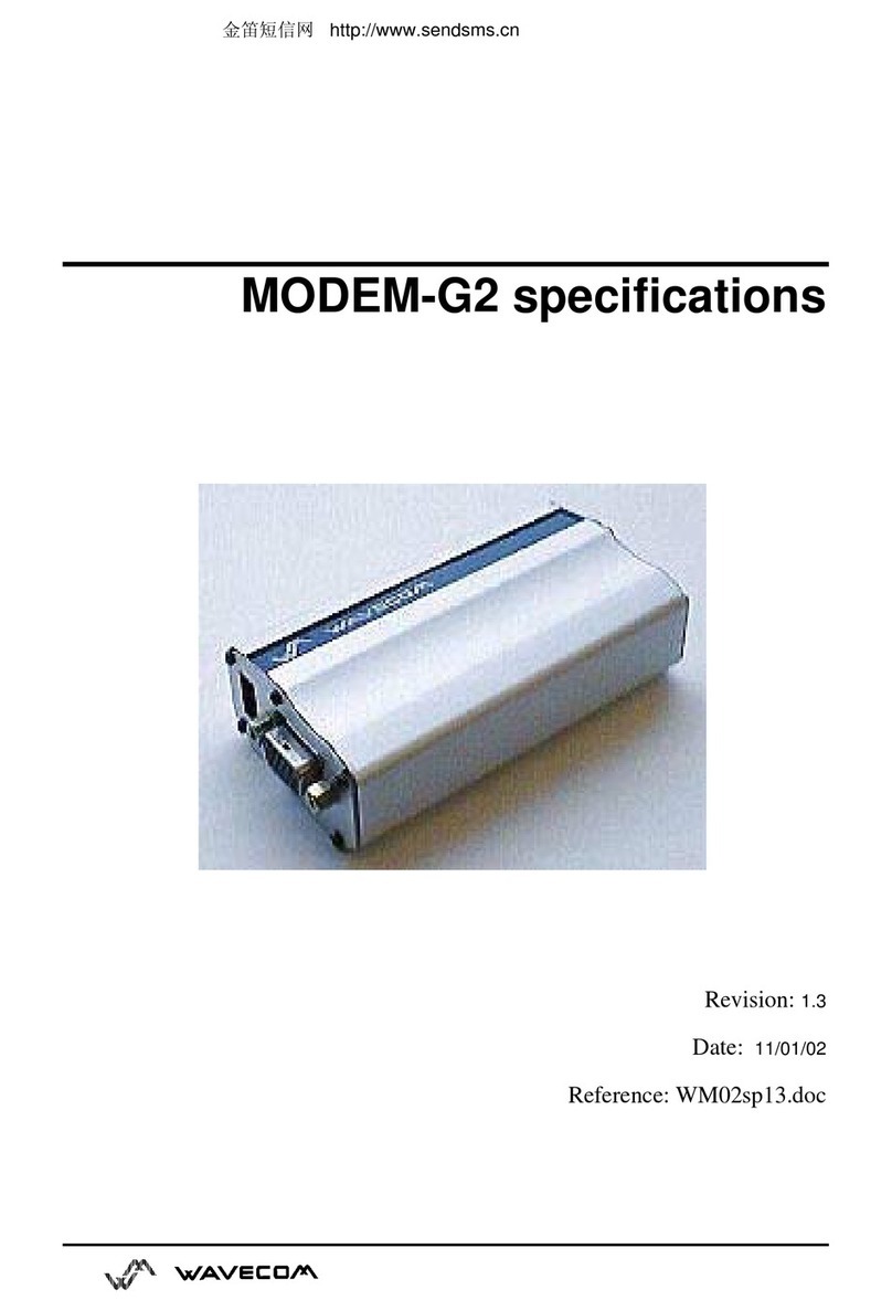 Wavecom G2 User manual