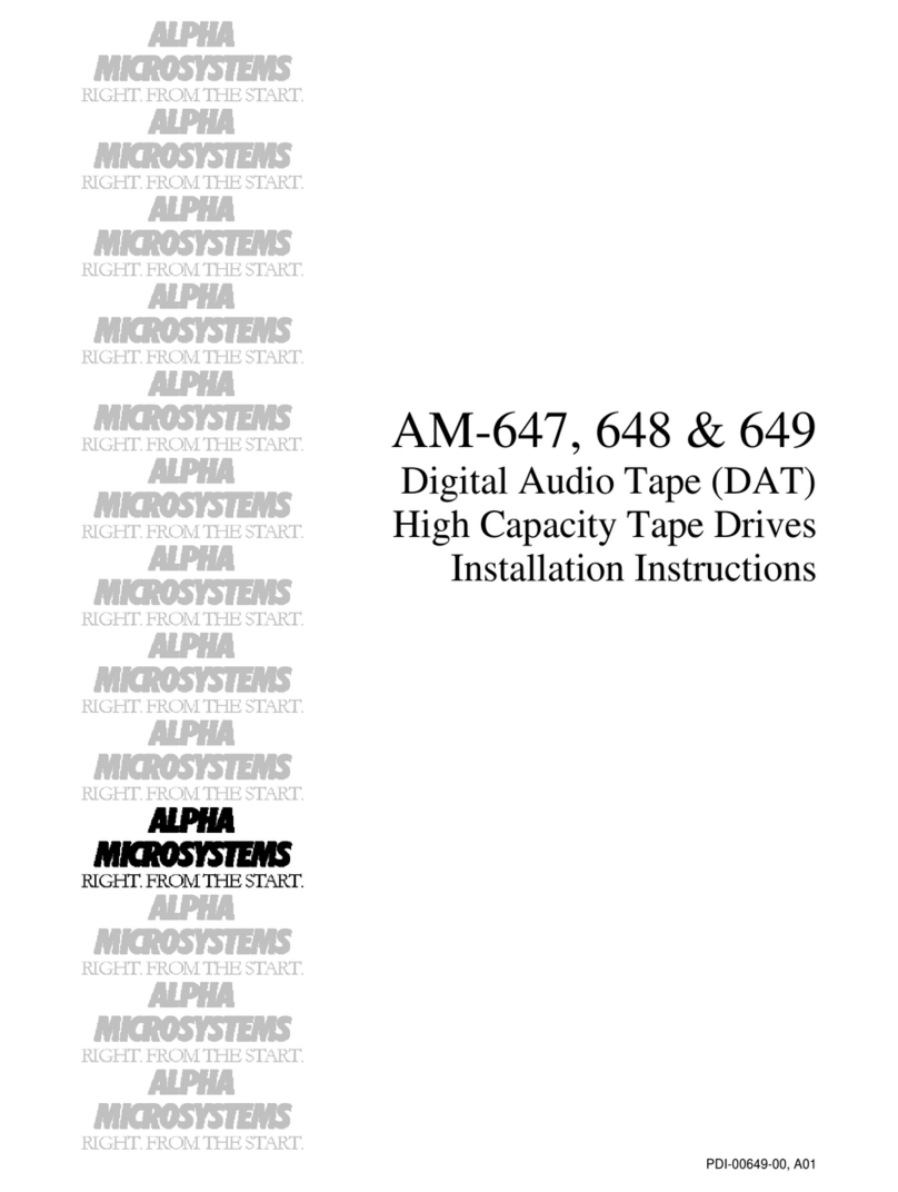 Alpha Microsystems AM-647 User manual