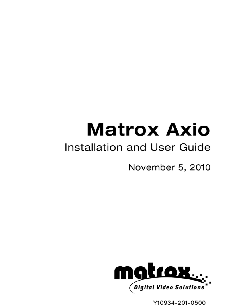 Matrox Axio User manual