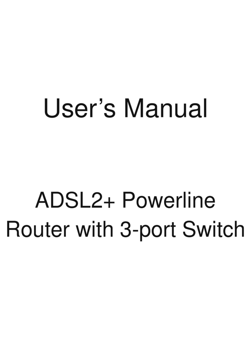 Repotec ADSL2+ Powerline Router User manual