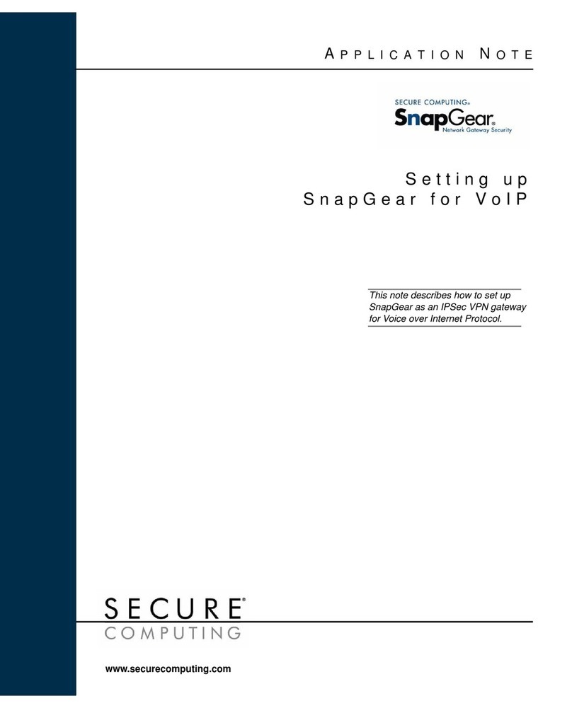 Secure Computing SnapGear Installation and operating instructions