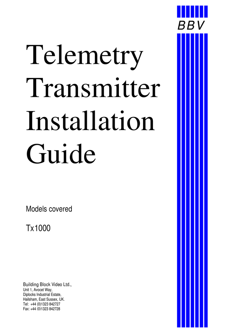 BBV Tx1000 User manual