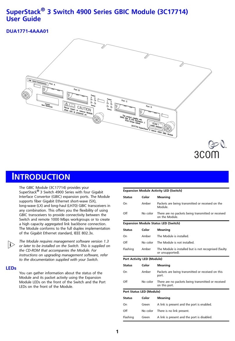 3Com SuperStack 3 4900 User manual