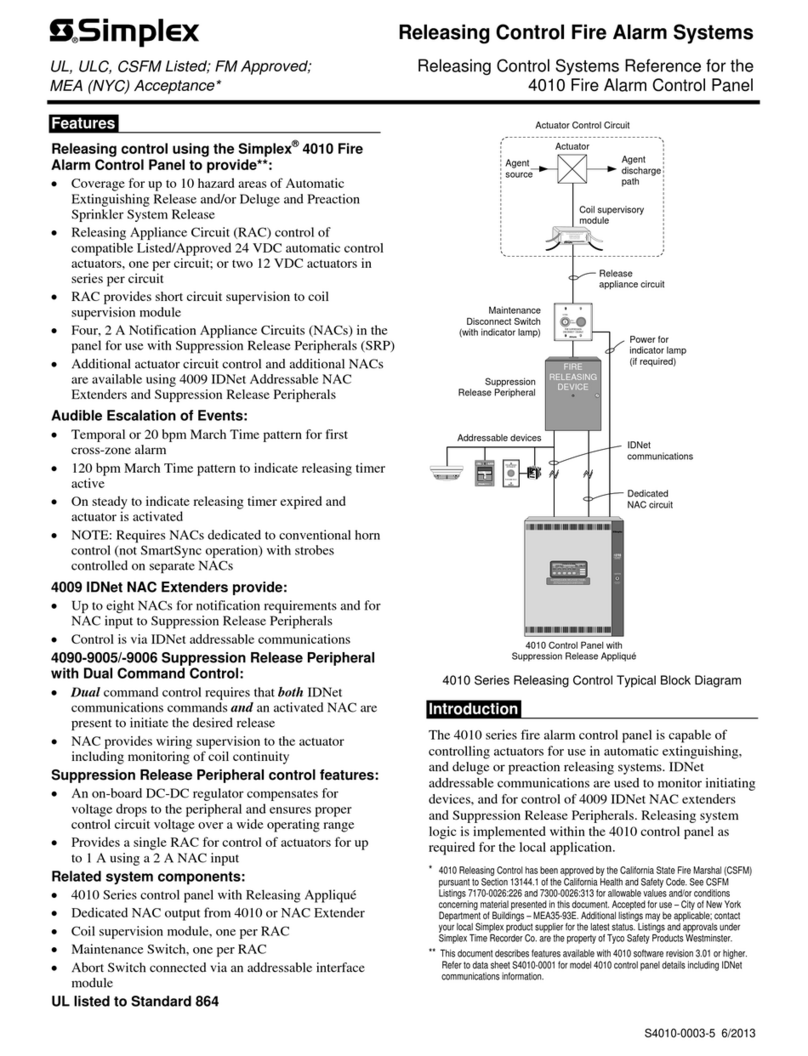 Simplex 4010 User manual