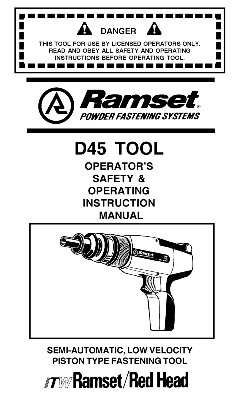 RAMSET D45 Maintenance and service guide