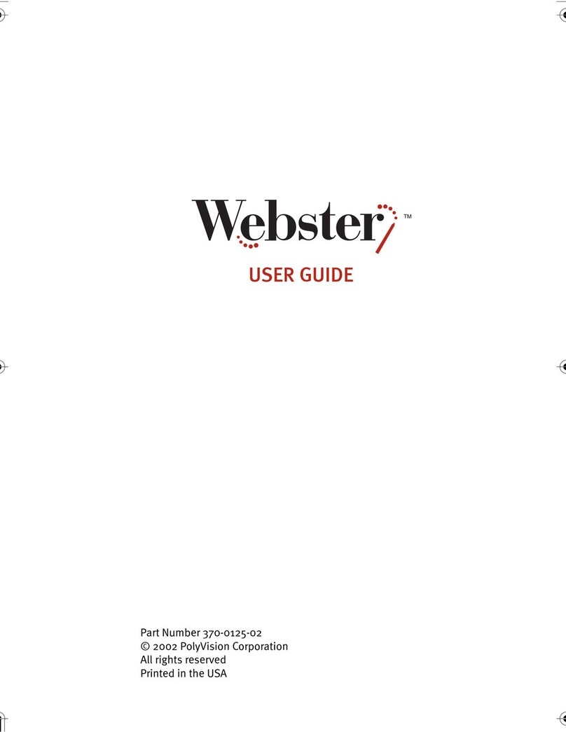 PolyVision Webster TS User manual