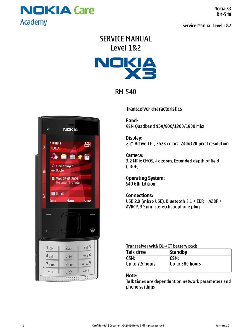Nokia X3 User manual