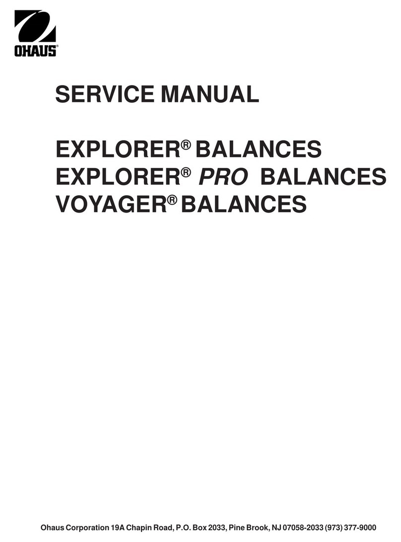 OHAUS EXPLORER User manual