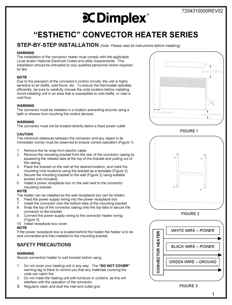 Dimplex ESTHETIC SERIES User manual