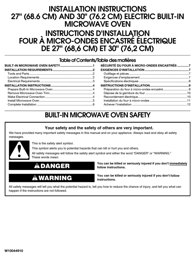 Whirlpool 27' User manual