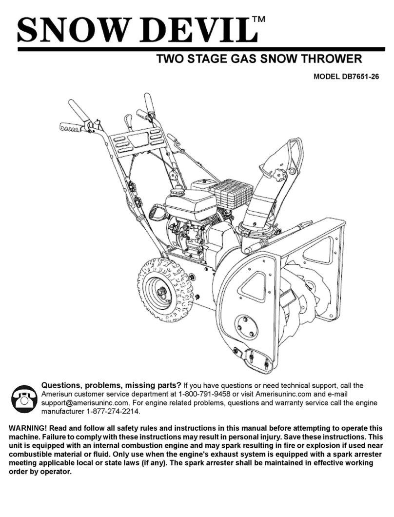 Snow Devil DB7651-26 User manual