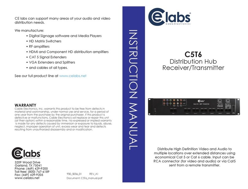 Cable Electronics C5T6 User manual