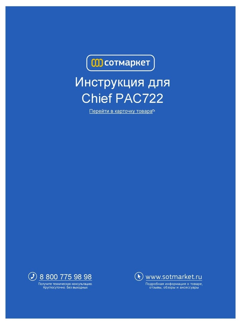 CHIEF MAC722 User manual