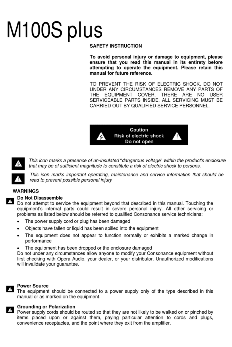 Opera Audio M100S plus User manual Opera Audio M100S plus User manual