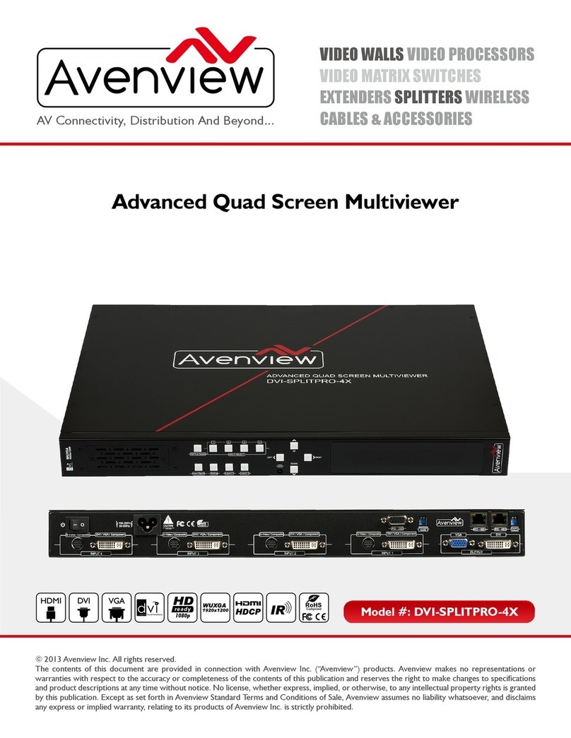 Avenview DVI-SPLITPRO-4X User manual