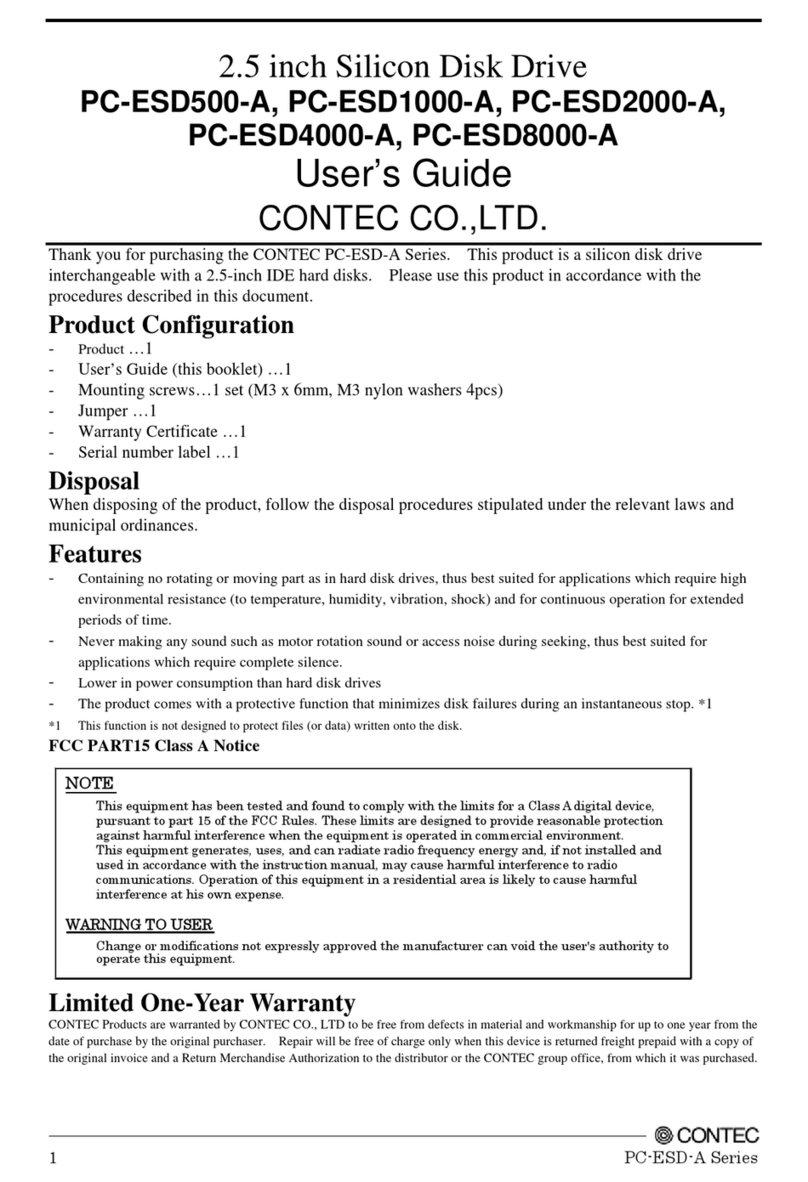 Contec PC-ESD500-A User manual