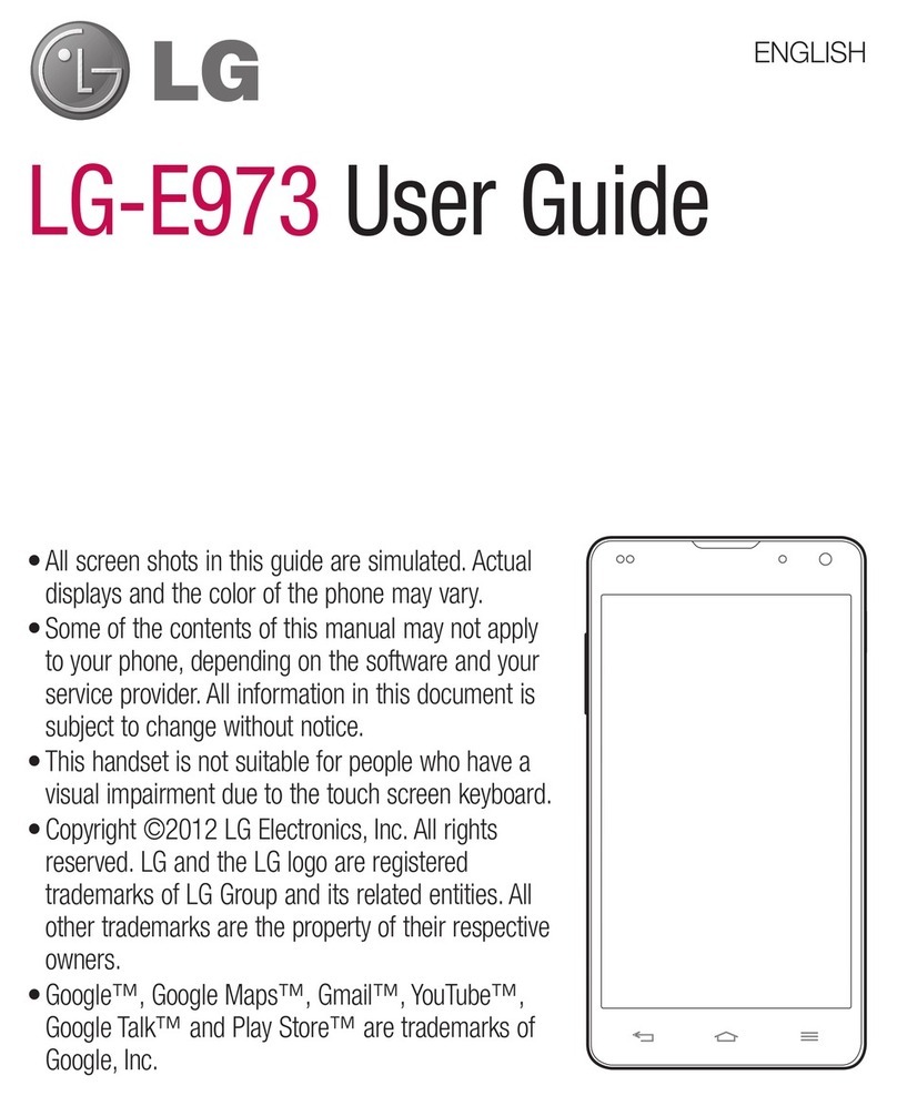 LG E973 User manual