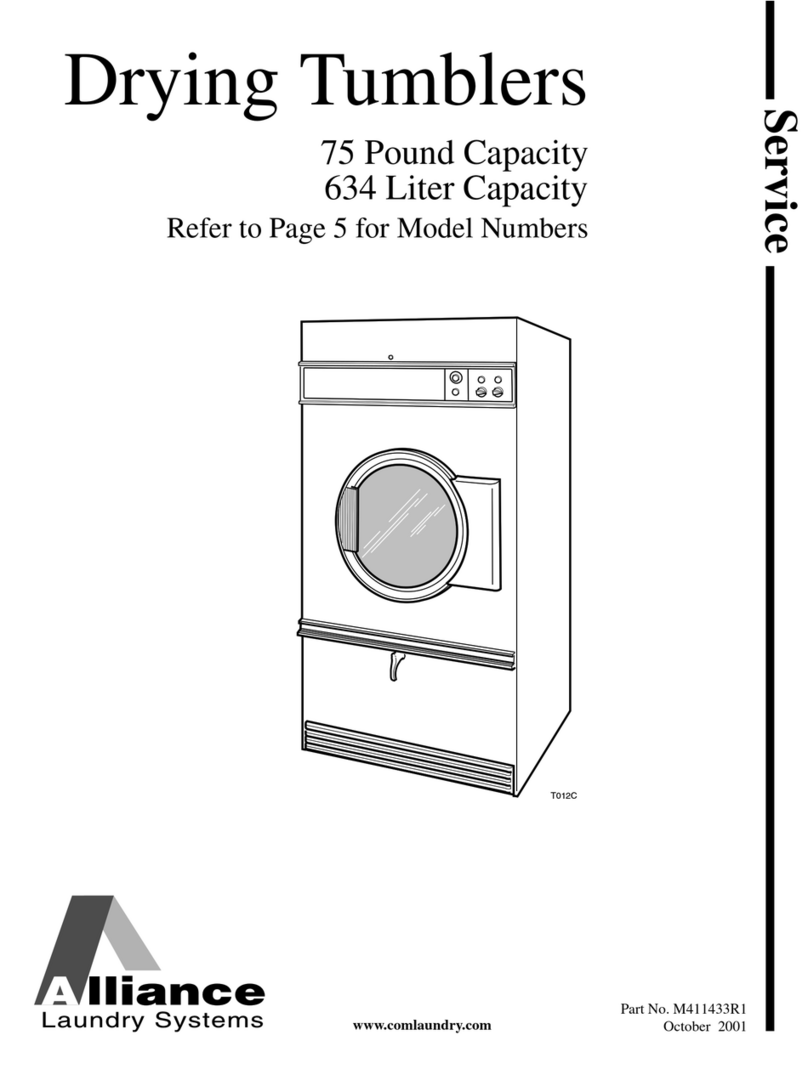 Alliance Laundry Systems 75 User manual