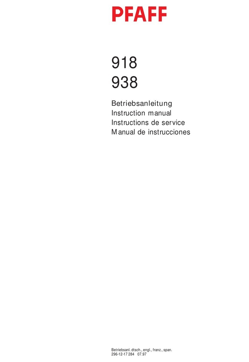 Pfaff 918 User manual
