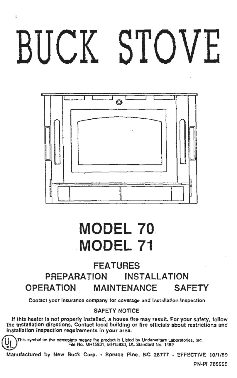 New Buck Corporation 70 User manual
