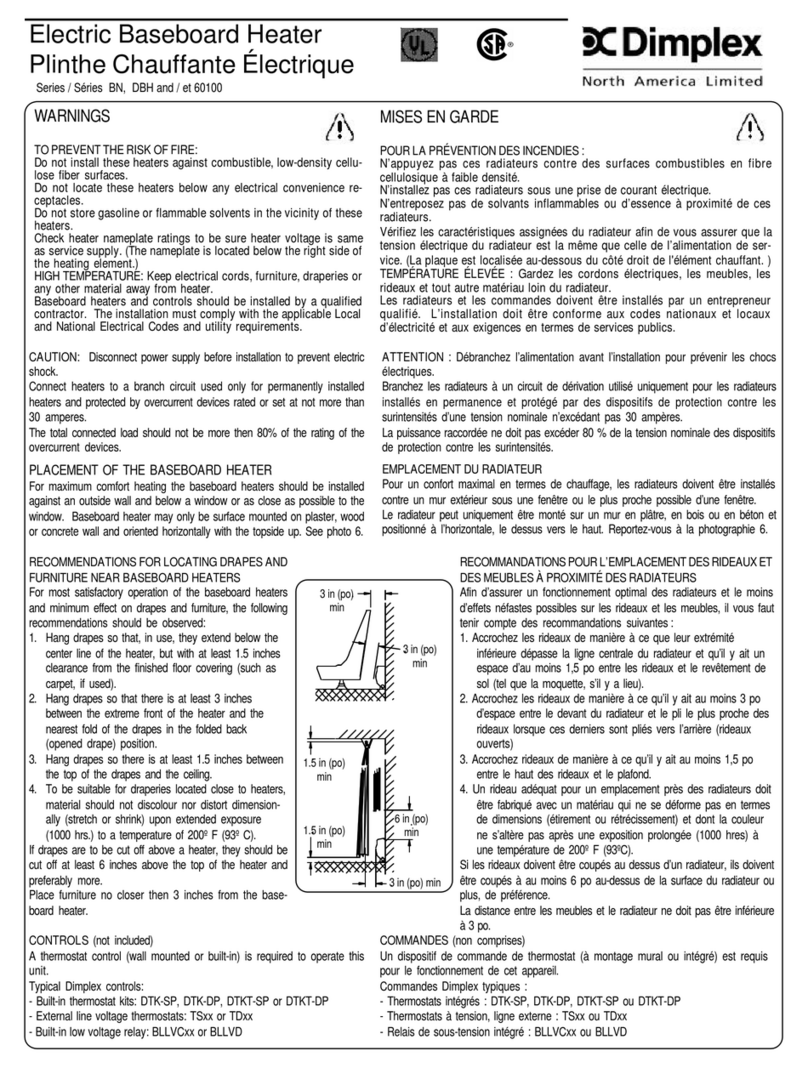 Dimplex BN Series User manual