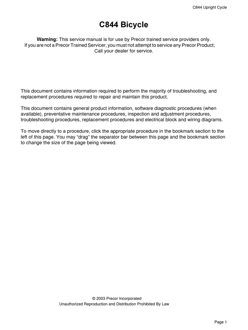 Precor C844 User manual