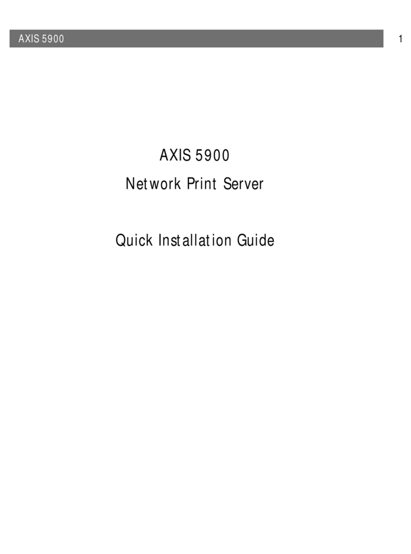 Axis AXIS 5900 User manual