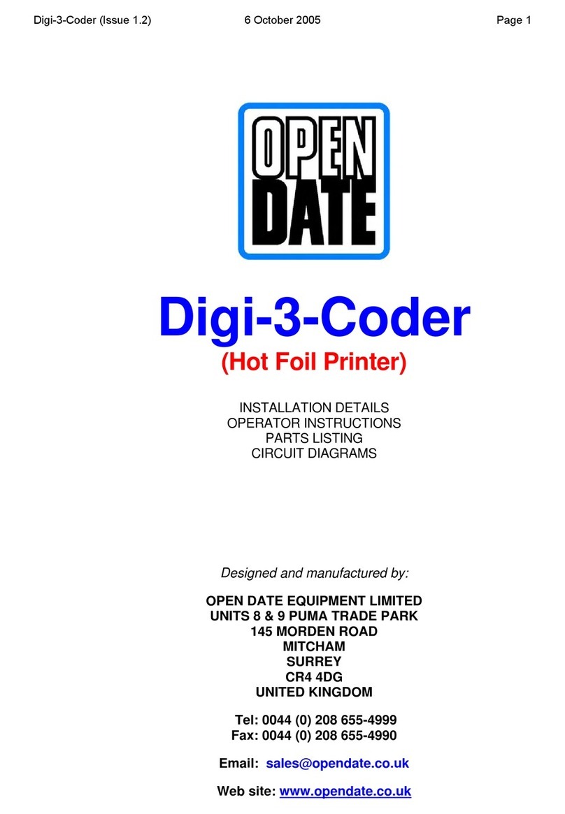 Open Date Digi-3-Coder Specifications
