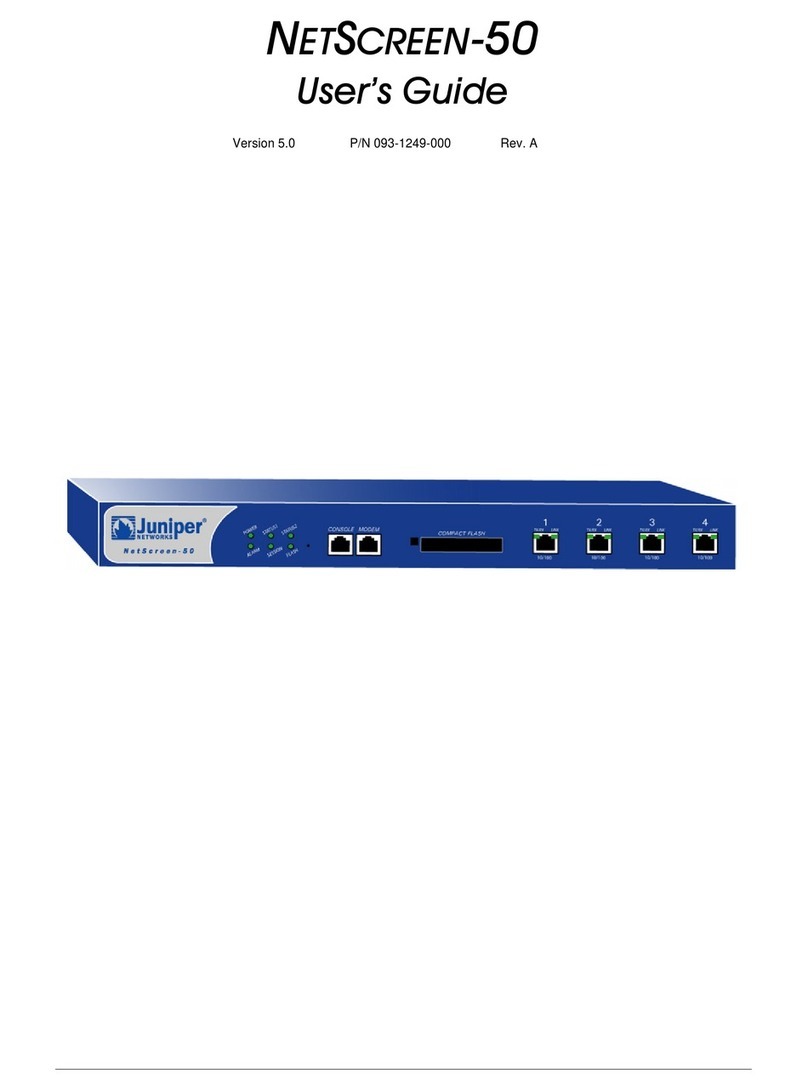 Juniper NetScreen-50 User manual