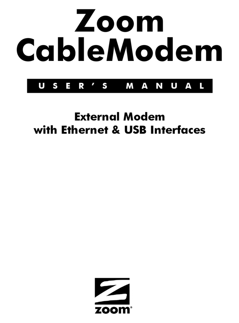 Zoom CableModem User manual