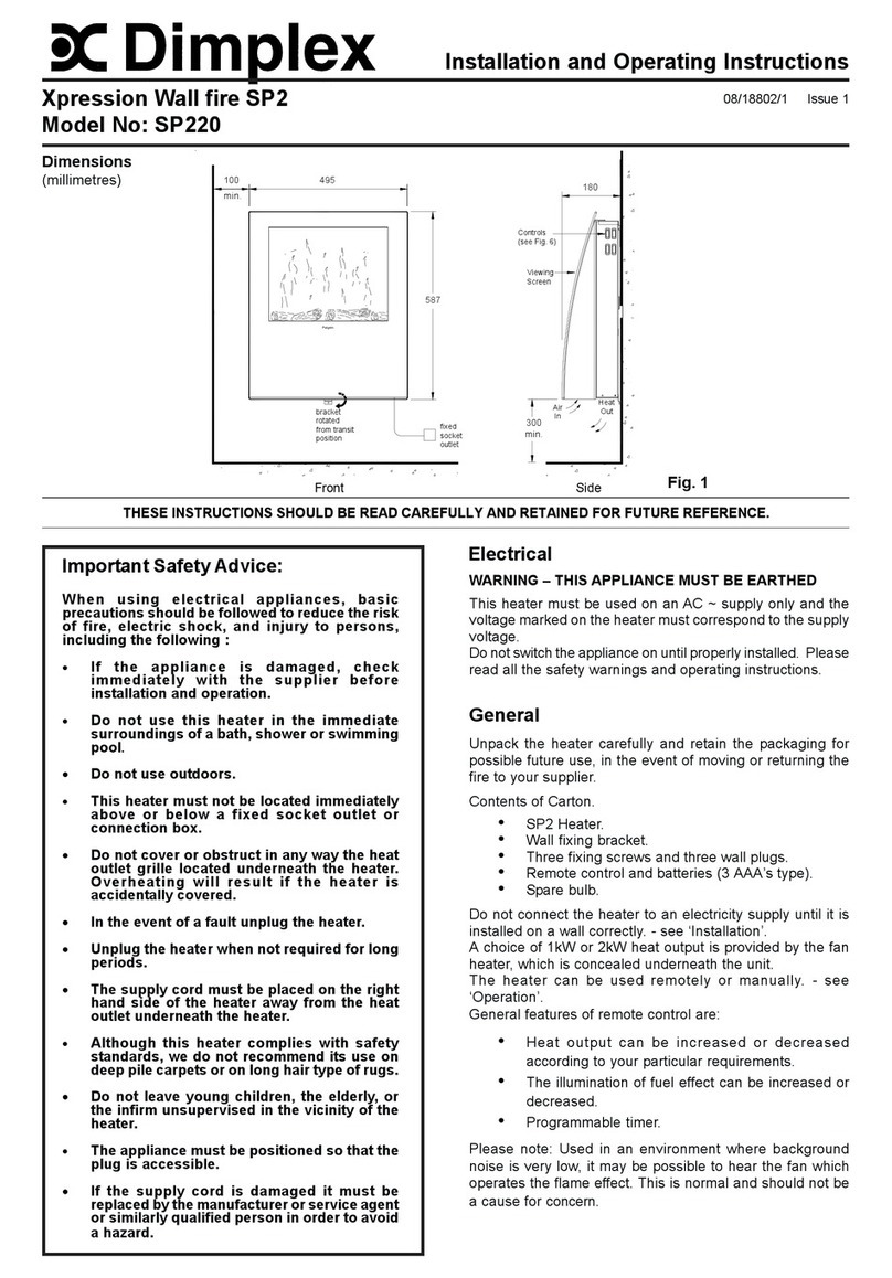 Dimplex Xpression SP220 User manual
