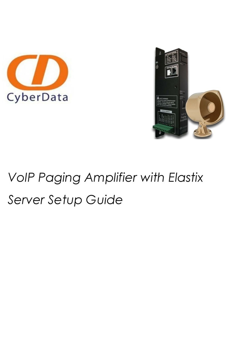 CyberData Amplifier User manual