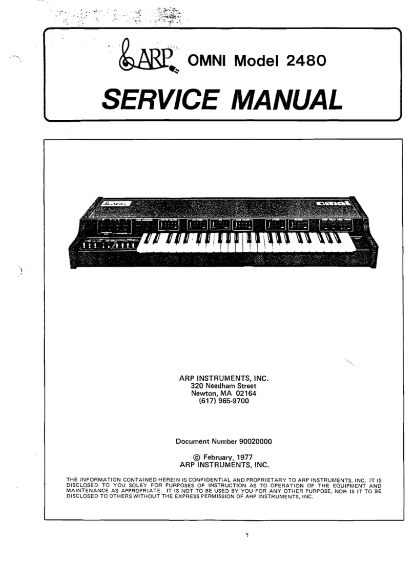 ARP Instruments 2480 User manual
