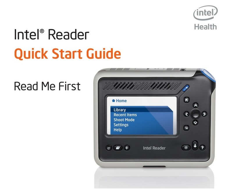 Intel Reader User manual