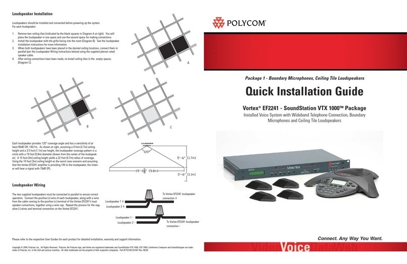 Polycom Vortex EF2241 User manual