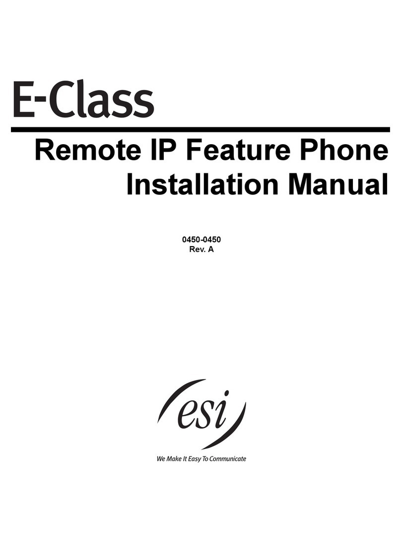 ESI E-Class User manual