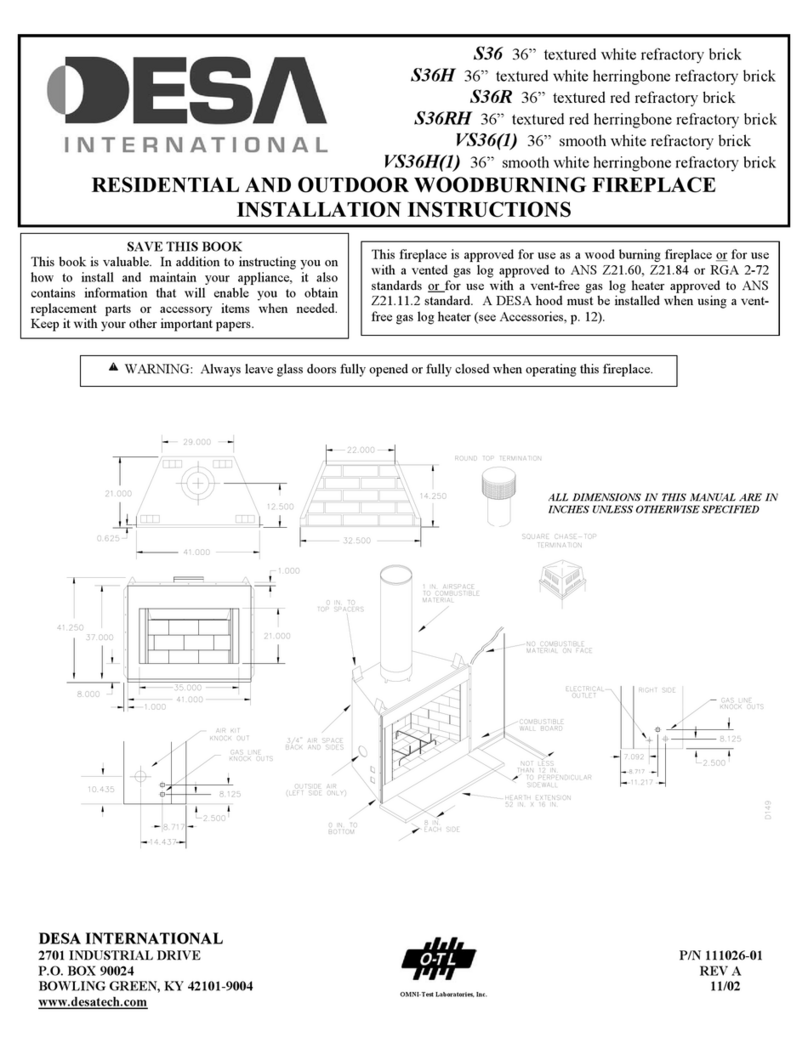 Desa S36 Series User manual