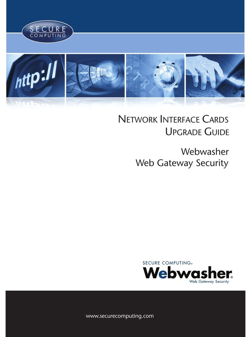 Secure Computing NETWORK INTERFACE CARDS User manual
