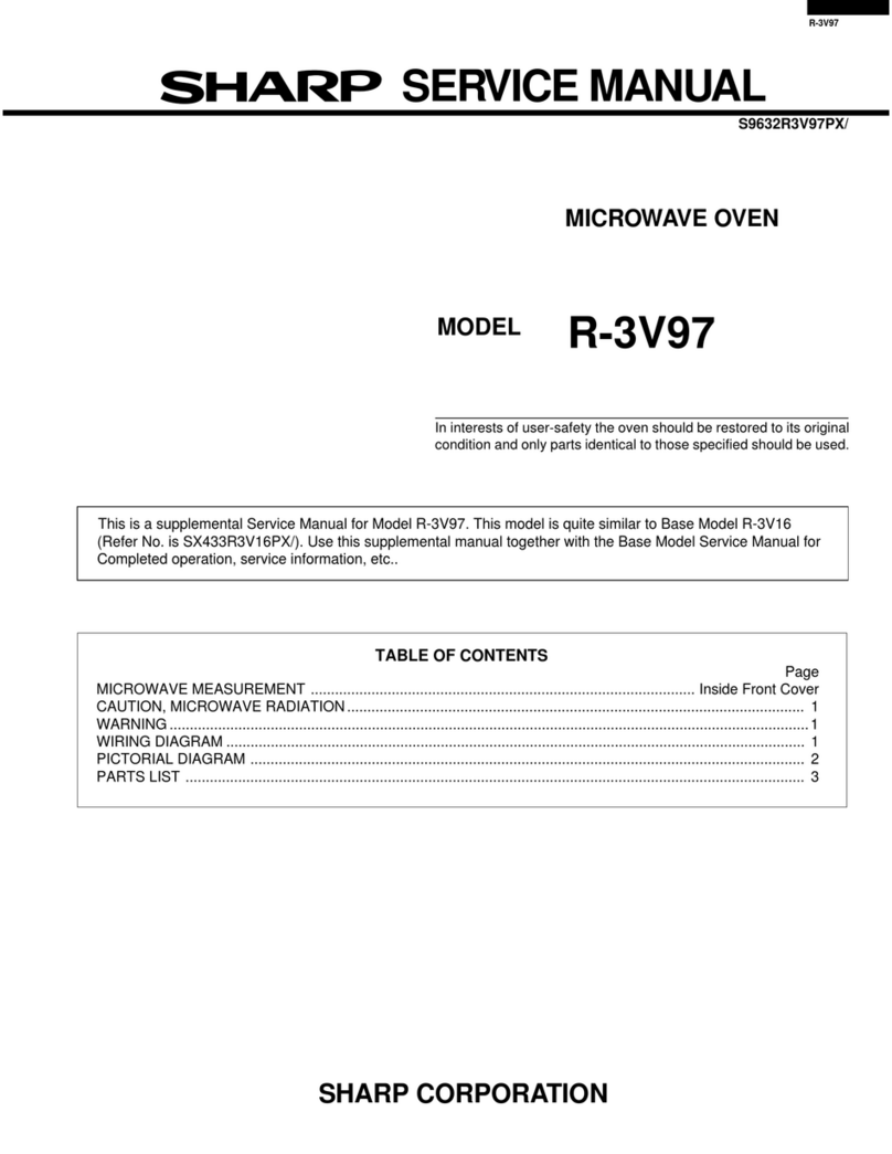 Sharp R-3V97 User manual