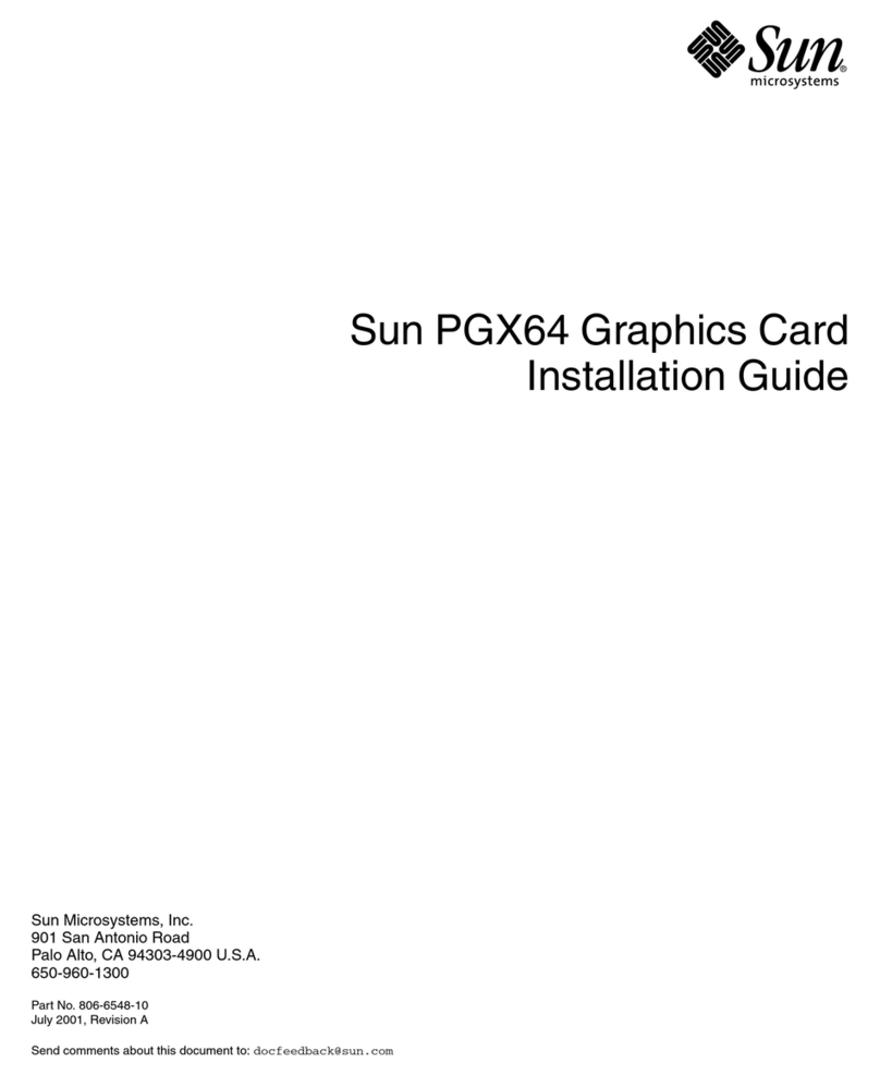 Sun Microsystems PGX64 User manual Sun Microsystems PGX64 User manual