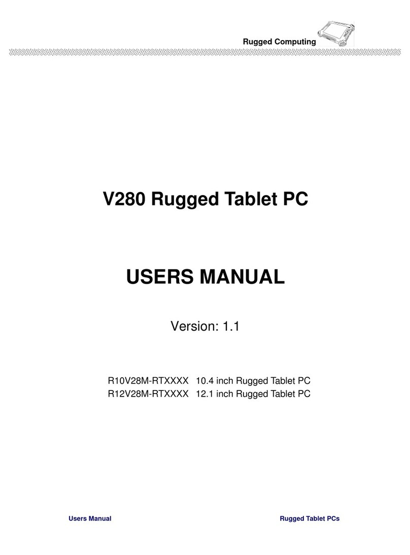 Rugged Computing V280 User manual