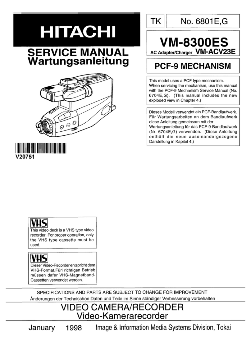 Hitachi VM-8300ES User manual