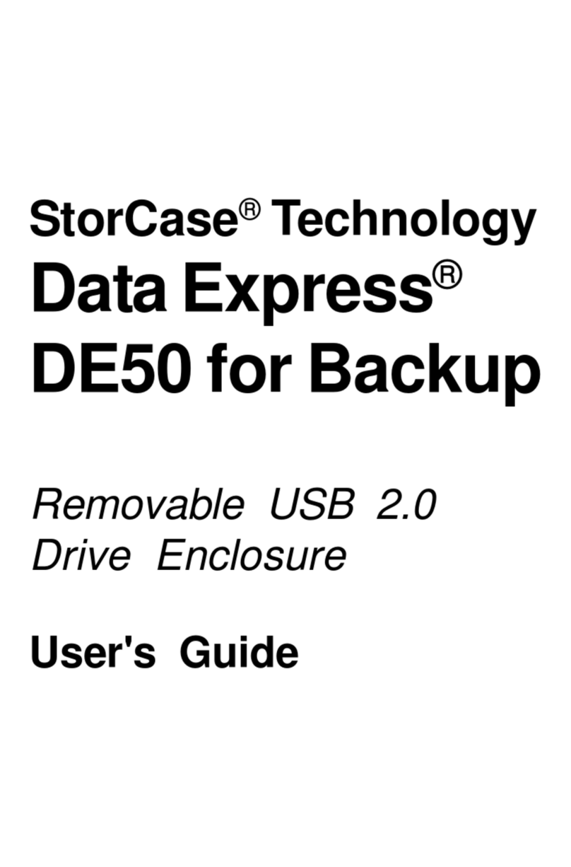 StorCase Technology Data Express DE50 User manual StorCase Technology Data Express DE50 User manual