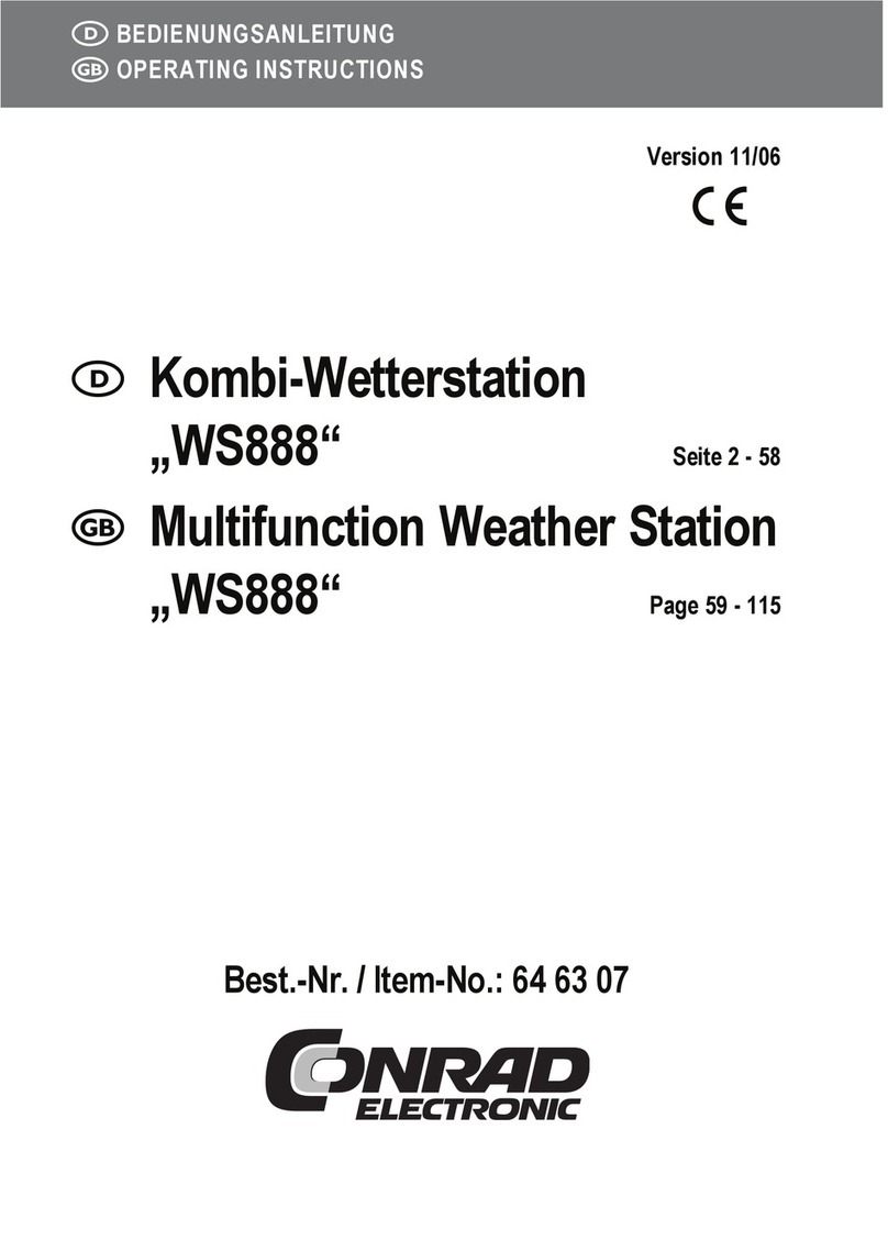 Conrad WS888 User manual Conrad WS888 User manual