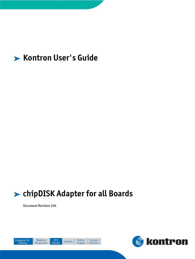 Kontron chipDISK User manual
